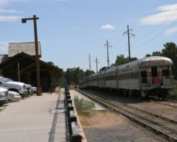 The south tail of the wye and the other depot/Backcountry Info Center at the Grand Canyon