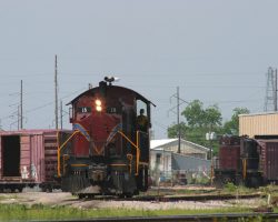 My last look at the A&M for the June 2005 trip is this T-6, #18, switching around the yard in Fort Smith, AR