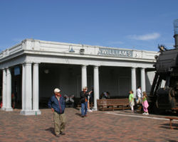 The Williams Depot, showing the unique ATSF architecture