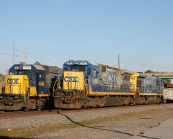 Cordele is a busy crossroads for the NS, the CSX, and the Heart of Georgia RR (the HOG). It didn't take too many minutes to get this westbound CSX manifest.