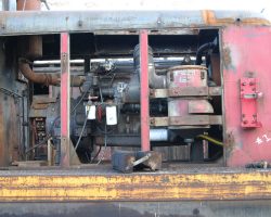 A look inside one of 4's engine compartments. The new filters and hoses suggest this one's being restored to service