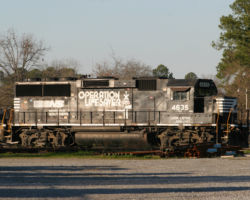 As I mentioned, NS is also a player in Cordele. I didn't actually catch any moving trains, but I did find this GP59 sitting on the south end of town.