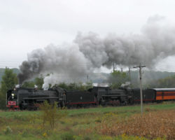 Approaching Montpelier and the junction with the Ipsco steel mill spur. (DJH Photo)