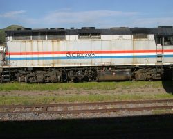 This is GCRX 295, one of the other two F40PHs purchased in 2003.