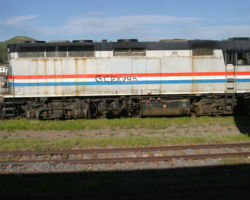 This is GCRX 295, one of the other two F40PHs purchased in 2003.