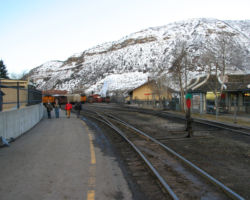 From the north end, looking back into the yard on the way out.