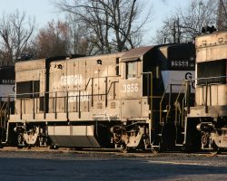 The road has 17 of these classics, all built in the mid-1970s. They also have two U30Cs, a low-nose U23B, and a handful of EMD power (supposedly, I never saw any). It's just so rare to see a shortline running almost exclusively with old GEs.