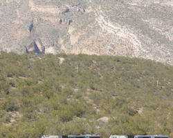 CBRY 502, 505, and 504 head downhill on the branch from the Hayden Smelter at 3-Feb-2005