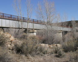 Another view of the bridge. Today it's part of a walkway through a park and wildlife viewing area
