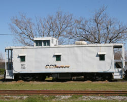 Vidalia also sports this old caboose - GCR 100 - now serving as an office (I think) for the GCR.