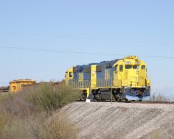 One of the rarest copper shortlines of them all now, the BHP Arizona Railroad in San Manuel, AZ. It'll soon be shut down as the smelter is scrapped.