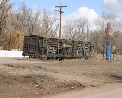 Next is Dulce (pronounced Dull-see by the locals). Here remain two stock cars, DRGW 5792 and DRGW 5794. Supposedly there's a freight house here, to, but I didn't see it.