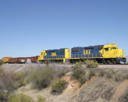 Just another shot of the ex-SMARR GP38-2s 18 & 19 moving things around in San Manuel