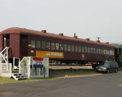 Near where the D&R joins the ex-MoPac UP line are a bunch of Rock Island heavyweight passenger cars. Here's CRIP 2572