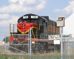 AKMD 726 sitting around on a steamy summer afternoon in North Little Rock, AR, on the NLR branch