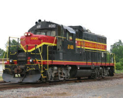 With the day's work done and a severe thunderstorm approaching, the crew ties down 400 in downtown Lexa, AR