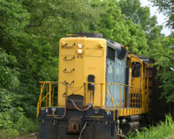 First sighted at Hudsonville, I catch up with the small train at Lamar, MS