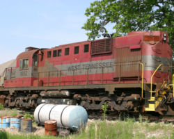 Just a look at the backside of 1852 with the Trenton depot in the background