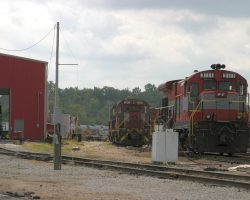Over two years later in late 2005, the 1852/1853 linger on at Iselin, as does 3510 in the far background. The rest are gone, presumably scrapped on the site.