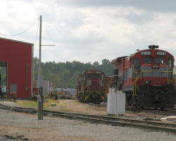Over two years later in late 2005, the 1852/1853 linger on at Iselin, as does 3510 in the far background. The rest are gone, presumably scrapped on the site.