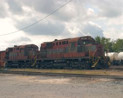 A better look at the two behind the Jackson/Iselin enginehouse