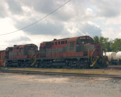 A better look at the two behind the Jackson/Iselin enginehouse