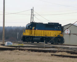 The overcast skies hide the beauty of this paintscheme - TOE D-14 sits around by the Kiamichi diamond in Valliant, OK