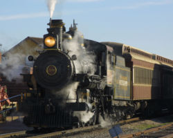 The big attraction, of course, is steam, and on certain days, 2248 pulls the Tarantula