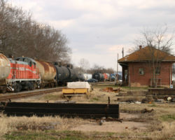 This is the BLR's yard in Sulphur Springs