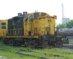 Here's Watco's graveyard from Coffeyville, KS, including this ex-MKT RS3m, now SEK 143