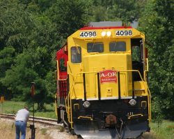 Now here's a road that deserves its own trip report! The Arkansas-Oklahoma operates the former Rock Chocktaw route from Howe, OK (KCS) to McAlester, OK (UP).