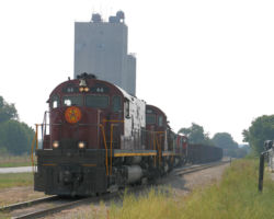 One last look at the northbound turn at Wightman switching what I think is Kay Concrete.