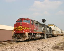 Here's our westbound stack coming into Jeff
