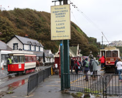 A rainy Sunday meet betwen DBHT #1 and Manx Electric #20.