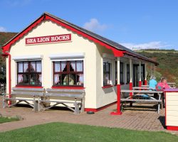 The station building - reconstructed between 1999-2003 based on the original building - is now a tea room and a small museum/visitors center.