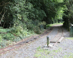 Here's the restored Great Laxey Mine railway, up near the mine entrance end.