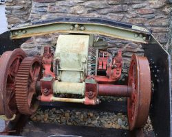Outside, there's an cut-off piece of a truck showing an early axle-hung traction motor. No idea what car this would have come from.