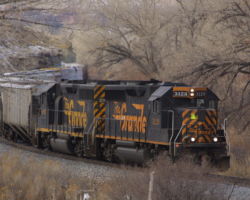 Coming through an s-curve just west of Roubideau