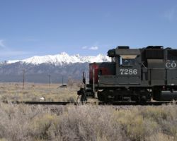 Passing in front of Blanca Peak at, appropriately enough, Blanca.