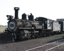 Also, K-27 463 is sitting outside the Antonito shops, presumably being stored until time and money are available to make her FRA Part 230 compliant and operational again.