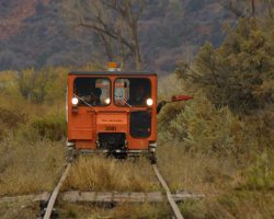 The welded rail of Glenwood soon ends as the branch continues south.