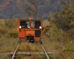 The welded rail of Glenwood soon ends as the branch continues south.