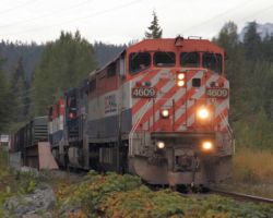 Departing Mons, SQPG (4609 north) passes over the Green River (I think) near Wedge.