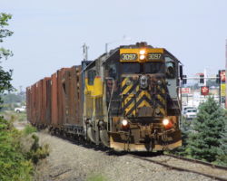 Slowly trundling through the new development in northern Montrose