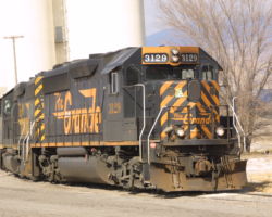 Finishing up the day's switching at the local elevator