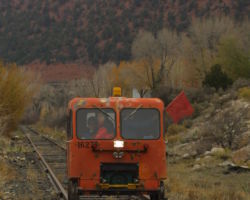 A little under an hour after we left, the last car pulls to a stop at Carbondale.