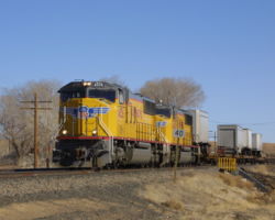 A rare sight on the ex-DRGW system these days - a westbound ZDVRO at Thompson, UT