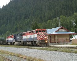 No longer a passenger terminal, the Pemberton depot seems rather lifeless anymore.
