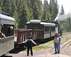 The train's almost back together and ready for the trip down through Tanglefoot towards Los Pinos and Osier.