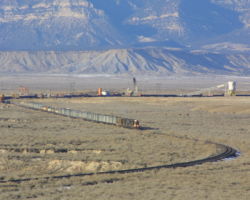 Looking down on the branch as it winds down the valley towards the mainline